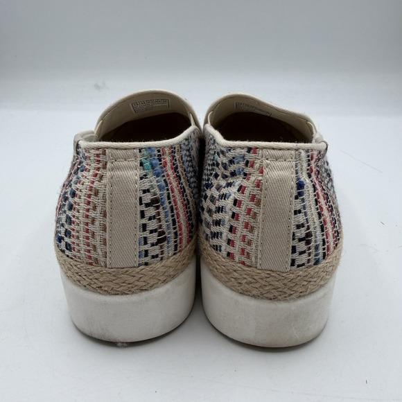 Bobs Skechers Slip On Shoes Womens Sz 7.5 Beige Multicolor Slip On Wedge Loafers - Picture 8 of 11